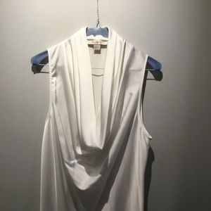 White Sleeveless Blouse